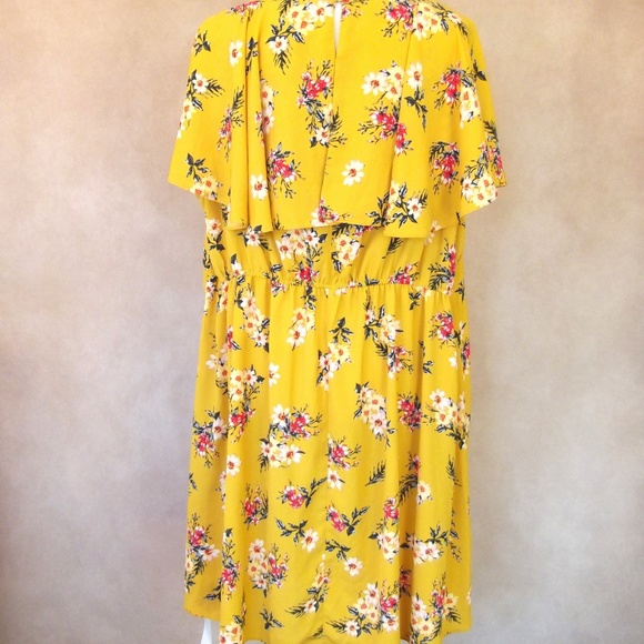 NWT Feminine Floral Print Simply Be Dress … - Picture 6 of 8